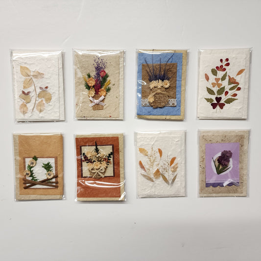 Carte de fleurs sèches / Dry flower Card