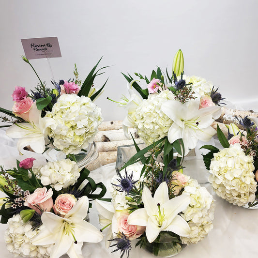 Arrangement d'hortensias / Hydrangea arrangement