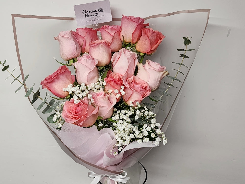 14 Pink Roses