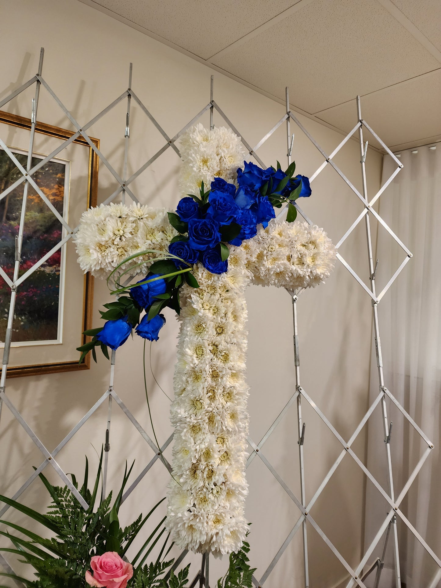 Cross style Funeral Flower