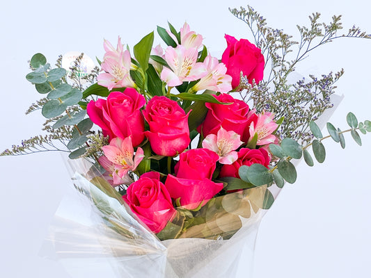 7 Pink roses