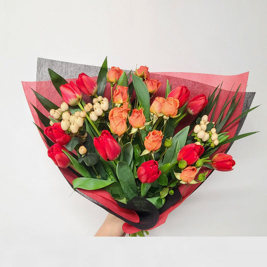 Mélange Rouge Orange - Bouquet / Red Orange mix - Bouquet