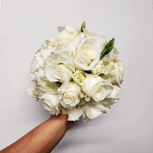 Wedding bouquet , round